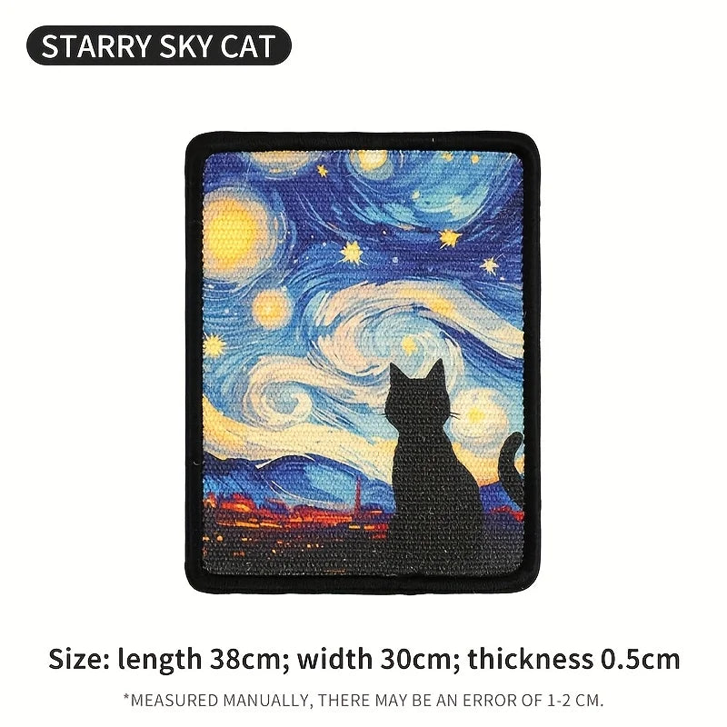 Wall-Mounted Cat Scratcher — Space-Saving Scratching Mat