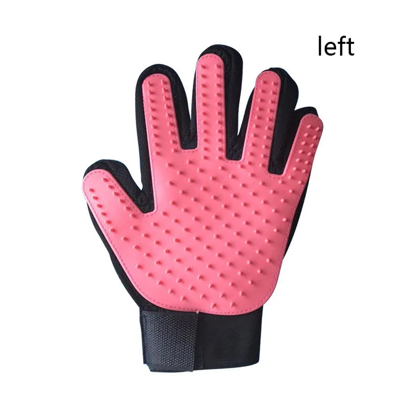 Pet Deshedding Grooming Glove — Gentle Hair Remover for Dogs & Cats