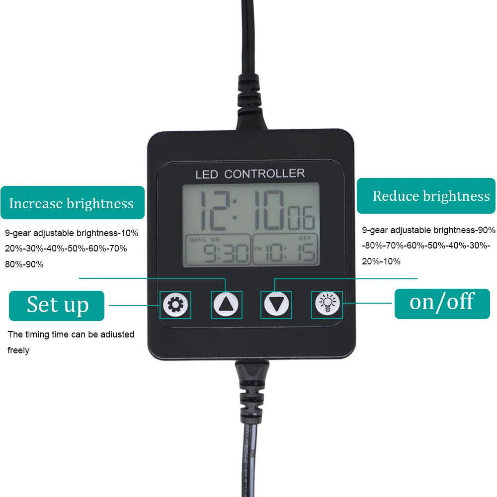 Aquarium LED Light Timer and Dimmer Controller