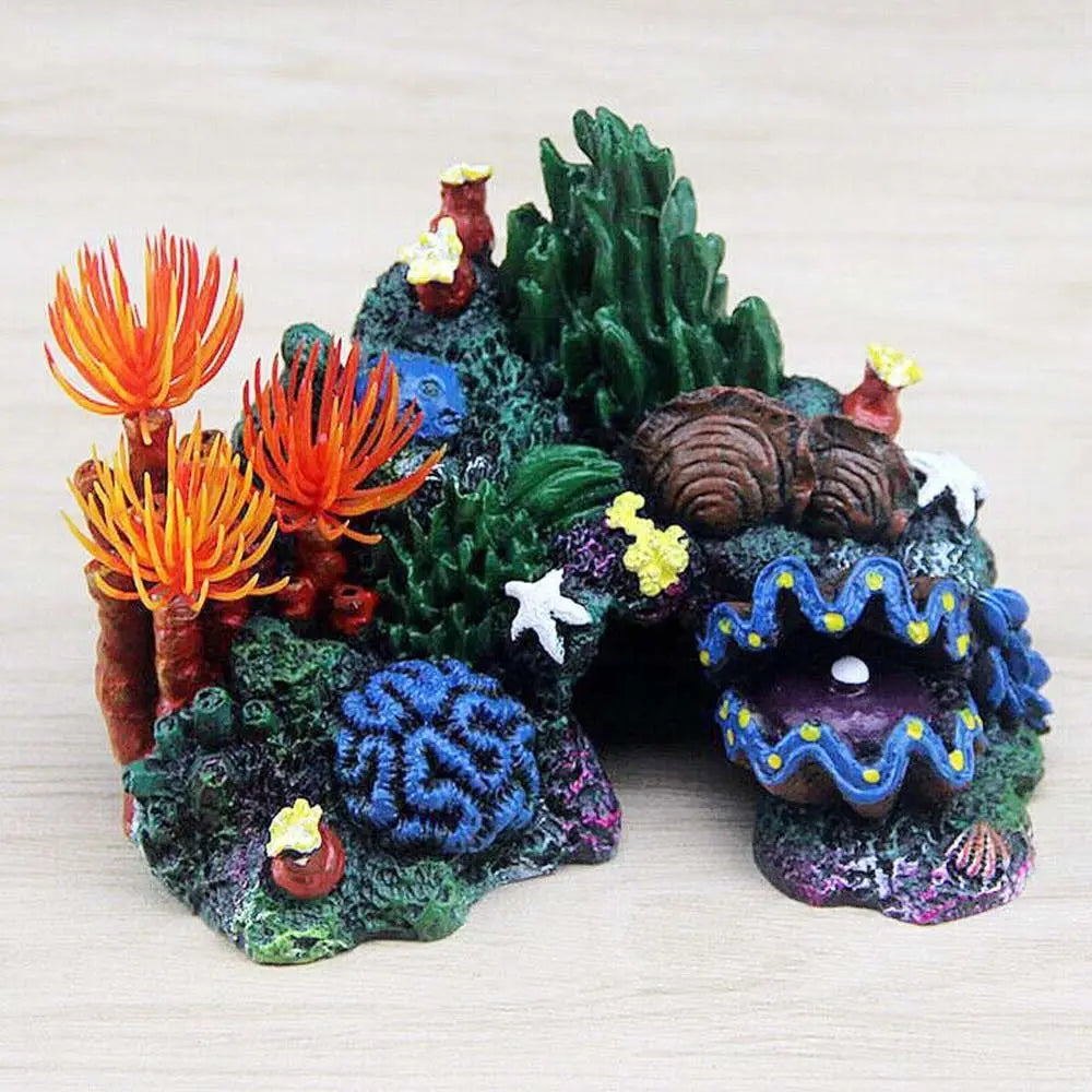 Coral Reef Island Aquarium Ornament