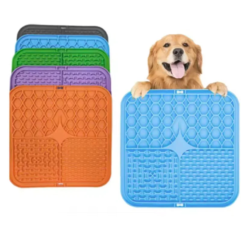 Silicone Lick Mat — Slow Feeder Enrichment Mat for Dogs & Cats