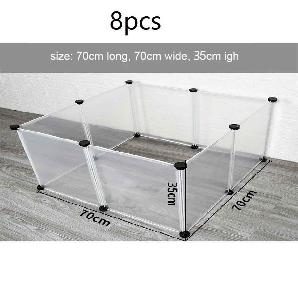 Small Animal Playpen — Foldable DIY Exercise Pen for Guinea Pigs, Rabbits & Hedgehogs