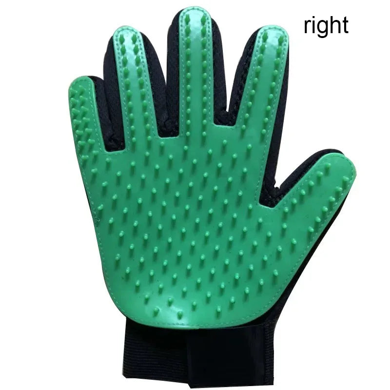 Pet Deshedding Grooming Glove — Gentle Hair Remover for Dogs & Cats