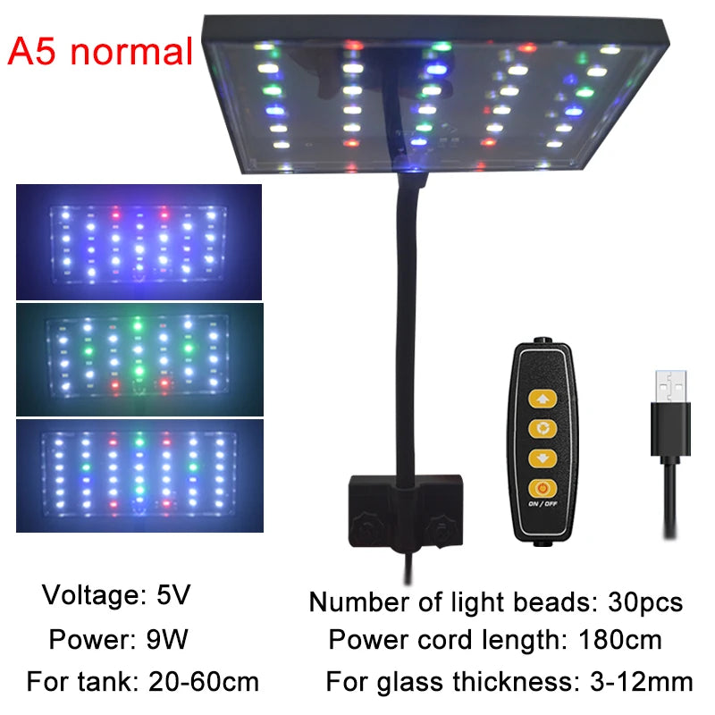 USB Full Spectrum Aquarium LED Light
