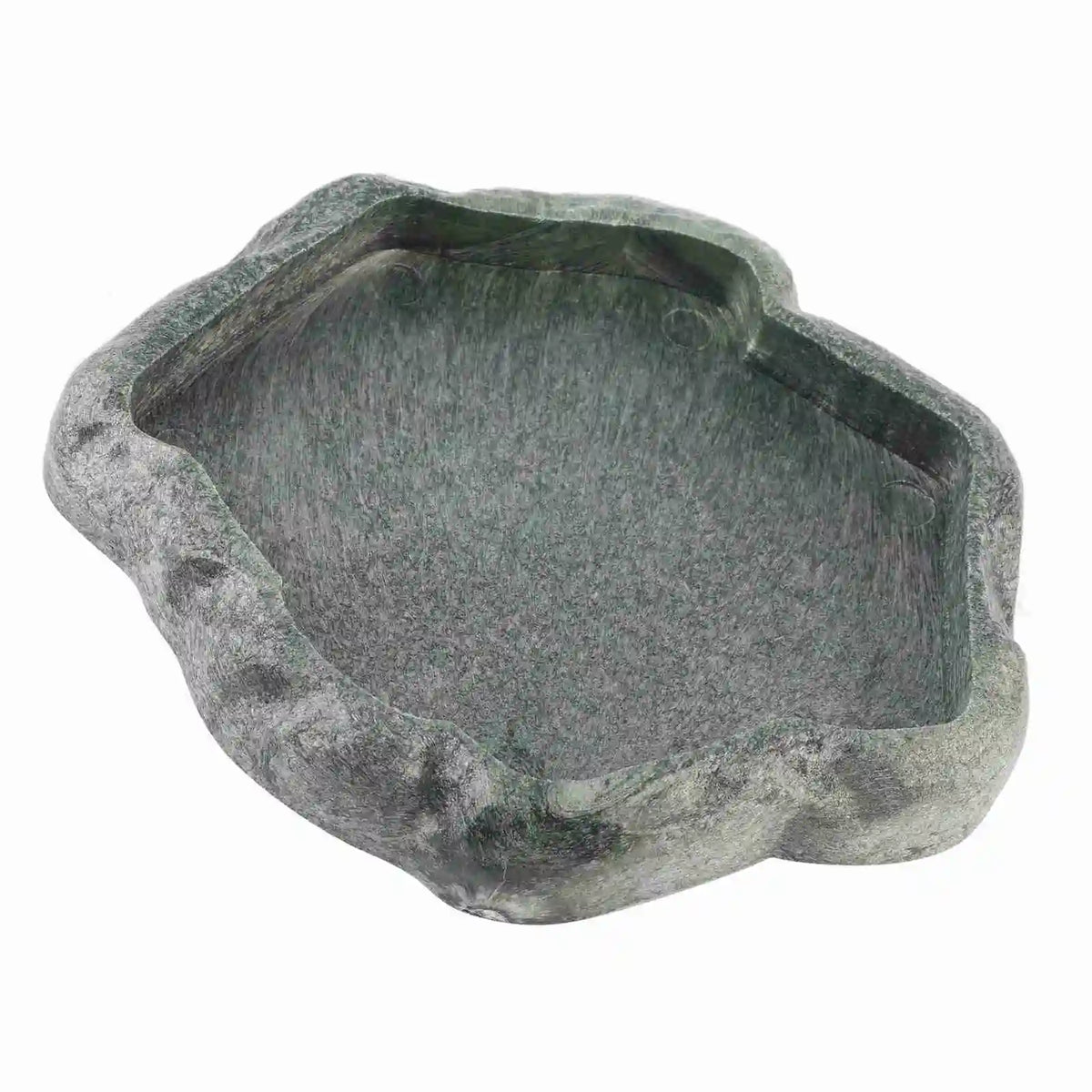 Reptile Rock Water Dish — Resin Feeder Bowl for Lizards & Tortoises