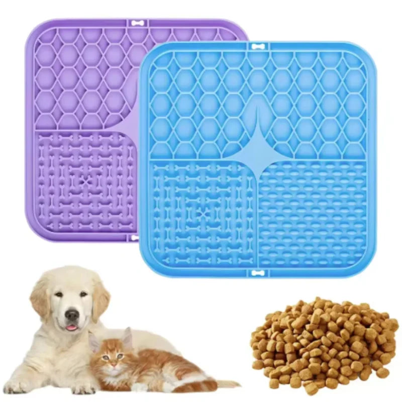 Silicone Lick Mat — Slow Feeder Enrichment Mat for Dogs & Cats