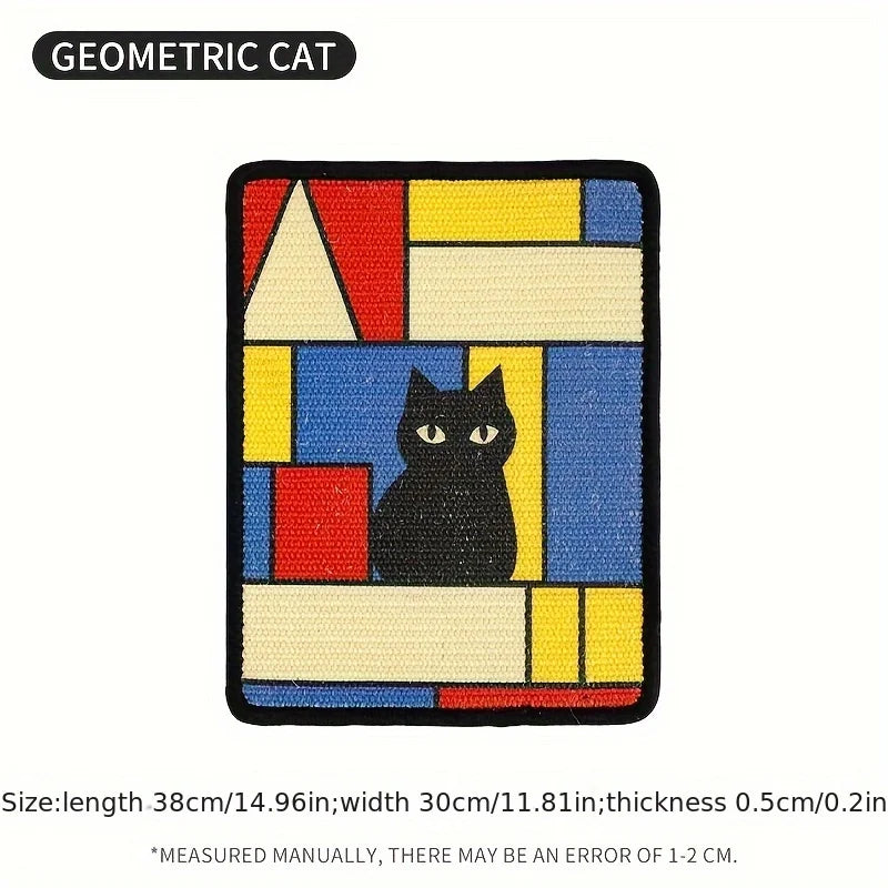 Wall-Mounted Cat Scratcher — Space-Saving Scratching Mat