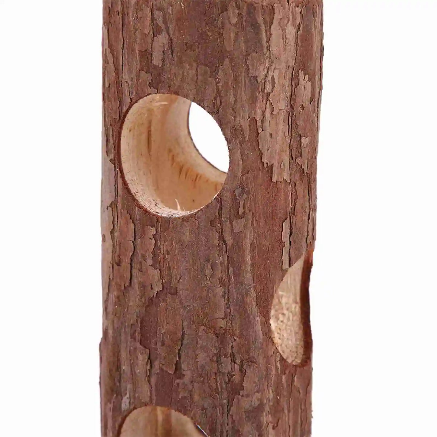 Wooden Hamster Tunnel — Exercise and Chew Toy for Small Pets