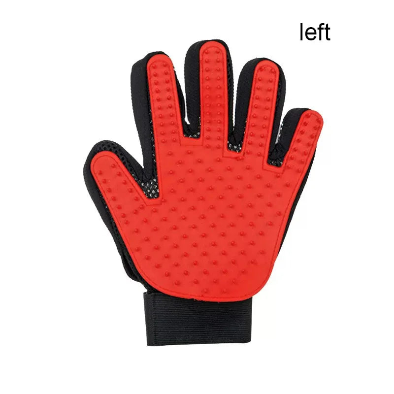 Pet Deshedding Grooming Glove — Gentle Hair Remover for Dogs & Cats