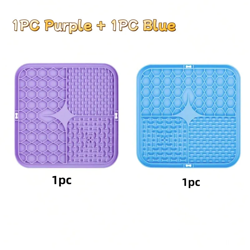 Silicone Lick Mat — Slow Feeder Enrichment Mat for Dogs & Cats