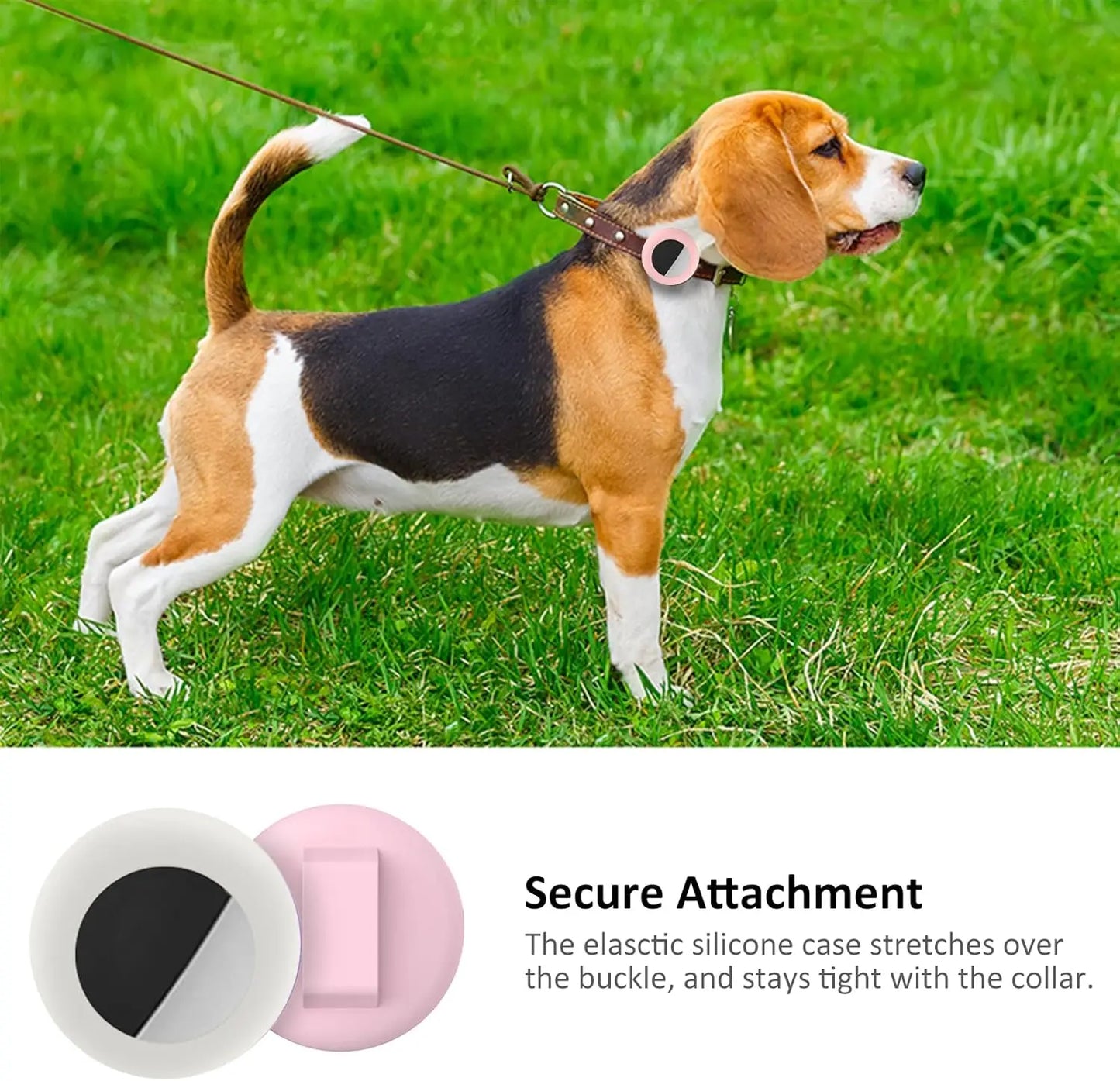 AirTag Pet Collar Holder — Lost Pet Tracker Case for Dogs & Cats