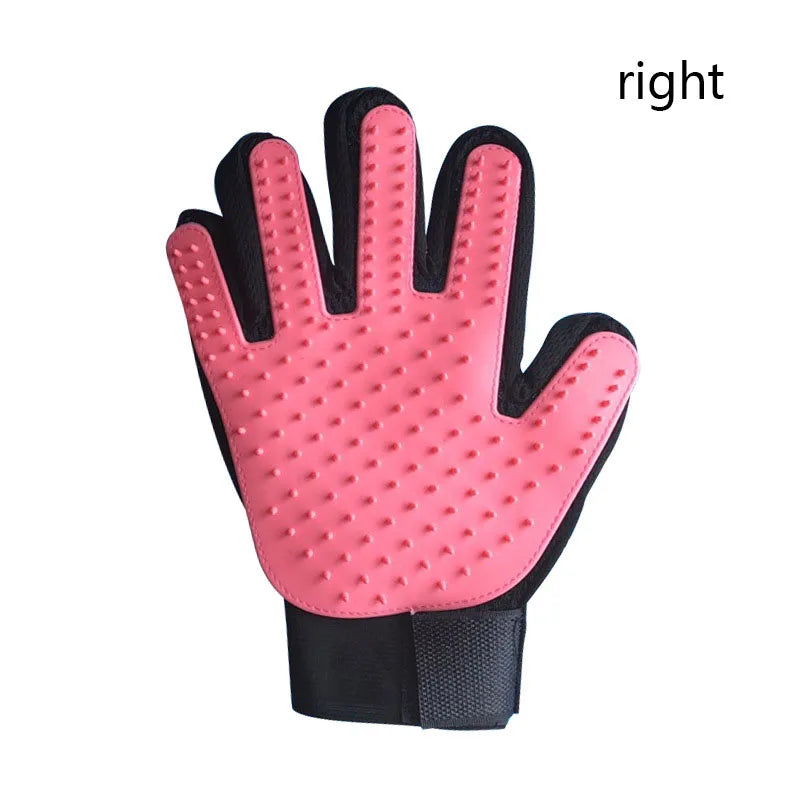Pet Deshedding Grooming Glove — Gentle Hair Remover for Dogs & Cats