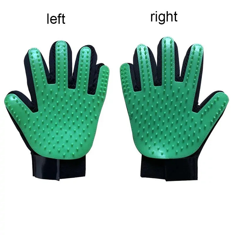 Pet Deshedding Grooming Glove — Gentle Hair Remover for Dogs & Cats