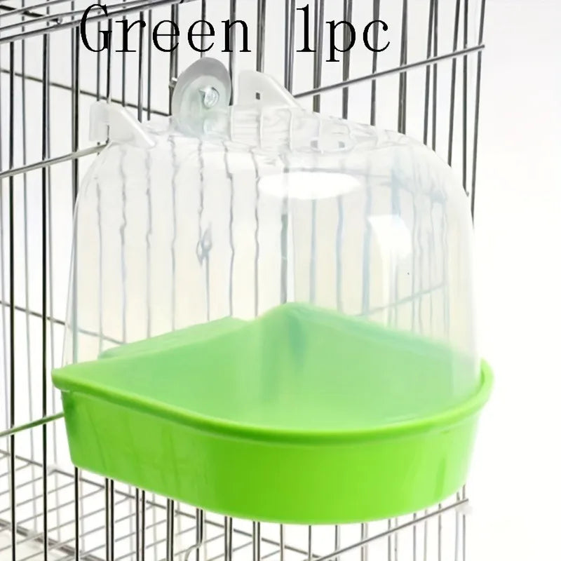 Bird Cage Bath Tub — Transparent Splash-Proof