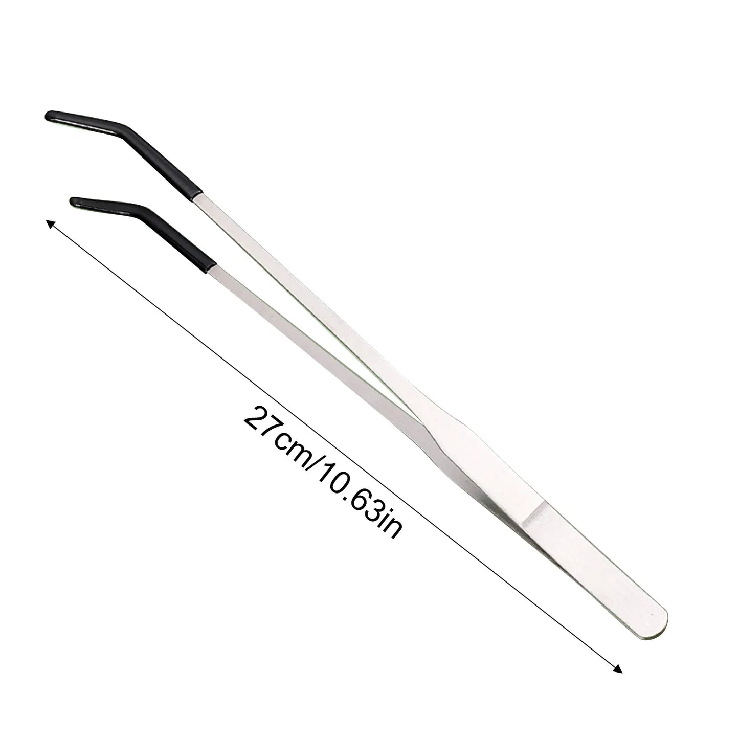 Reptile Feeding Tongs — Stainless Steel Long Tweezers for Lizards, Snakes & Spiders