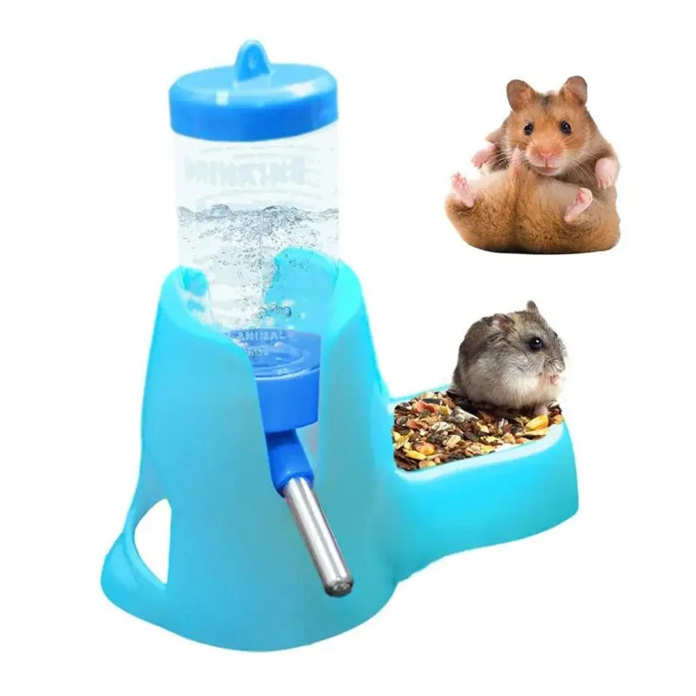 Hamster Water Bottle and Food Container Combo