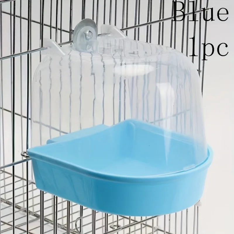 Bird Cage Bath Tub — Transparent Splash-Proof