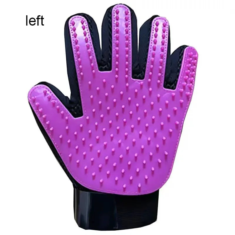 Pet Deshedding Grooming Glove — Gentle Hair Remover for Dogs & Cats