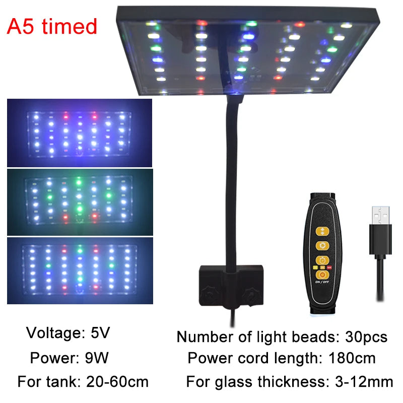 USB Full Spectrum Aquarium LED Light