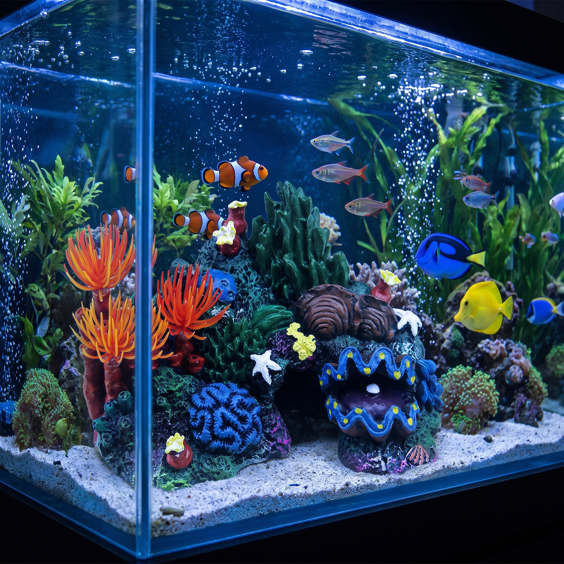 Coral Reef Island Aquarium Ornament