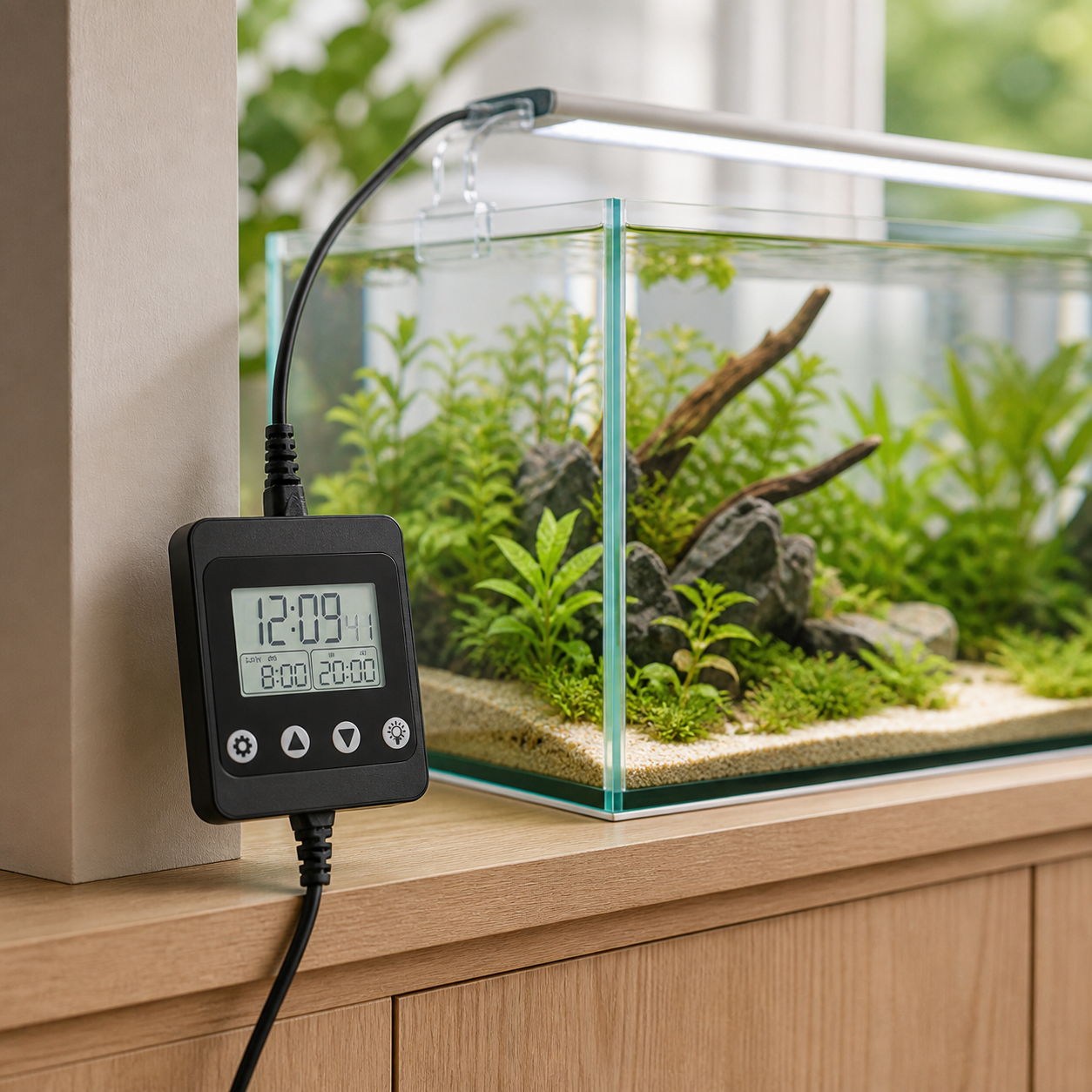 Aquarium LED Light Timer and Dimmer Controller