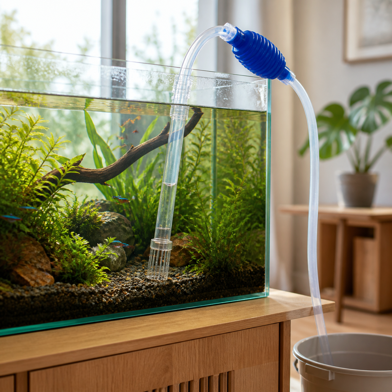 Aquarium Gravel Siphon Vacuum Cleaner