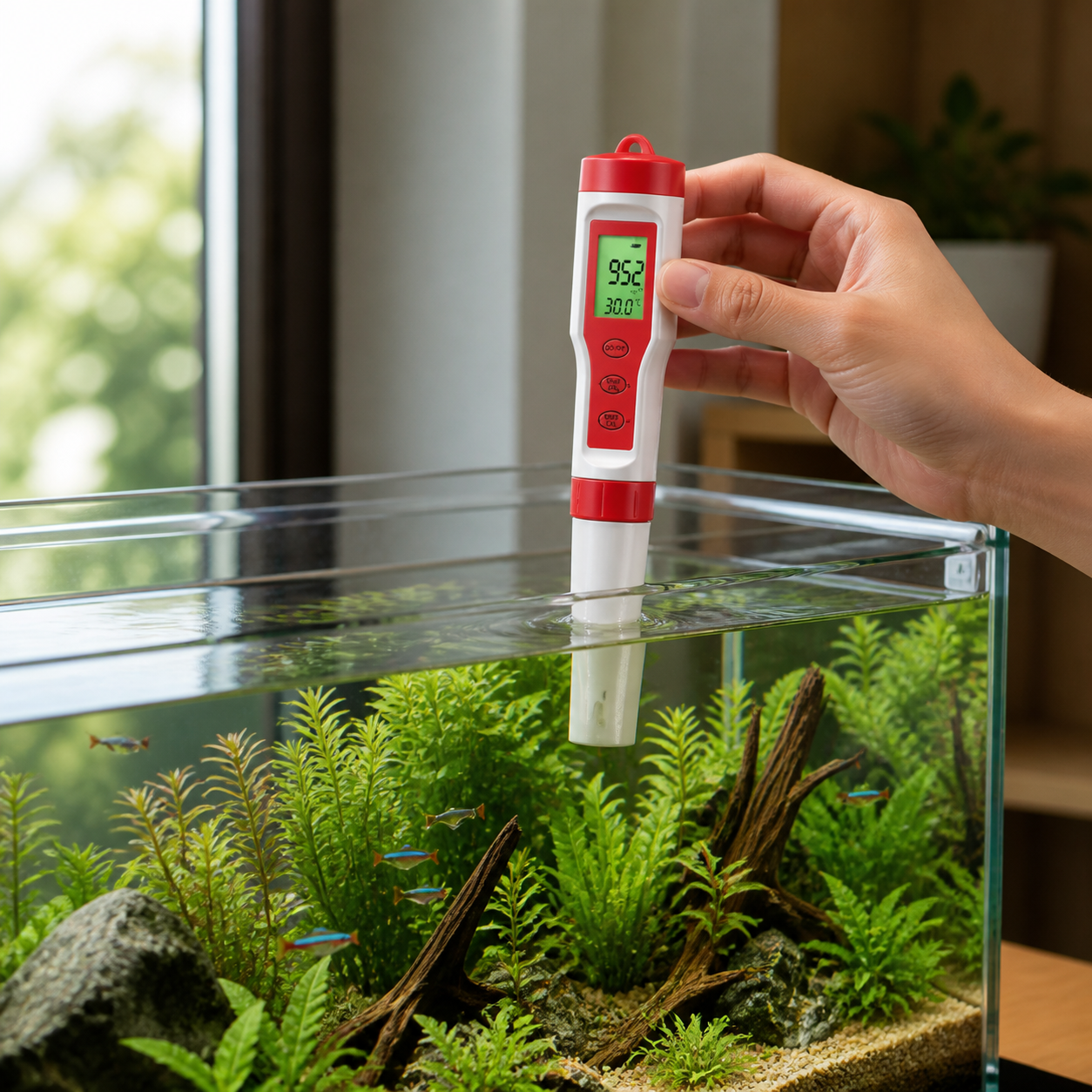 5-in-1 Aquarium Water Quality Monitor