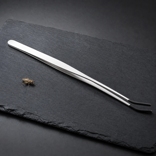 Reptile Feeding Tongs — Stainless Steel Long Tweezers