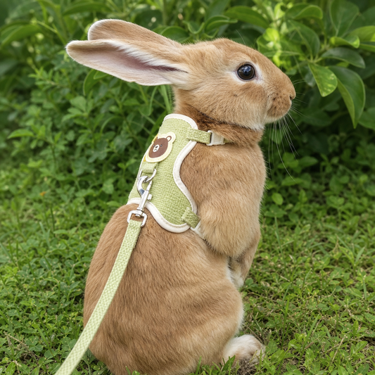 Small Animal Harness & Leash — Rabbit, Guinea Pig, Ferret