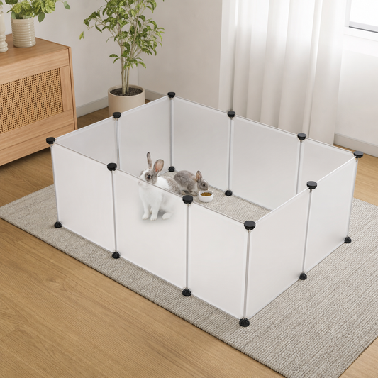 Small Animal Playpen — Foldable DIY Exercise Pen for Guinea Pigs, Rabbits & Hedgehogs